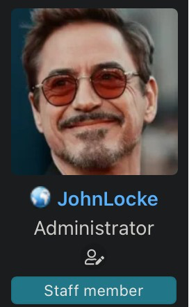 JohnLocke new profile with Robert Downey Jr.